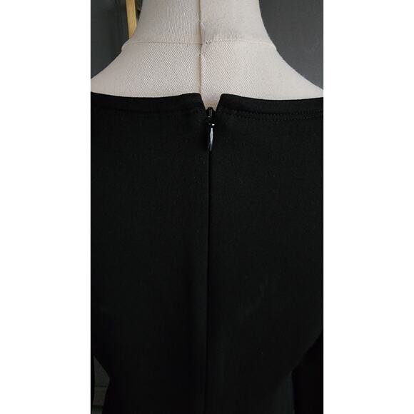 J.Crew Long-sleeve midi sheath dress in Italian ponte in black Mario Bellucci 6 - Picture 4 of 6